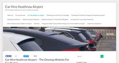 Desktop Screenshot of carhireheathrowairport.com