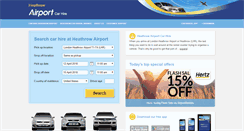 Desktop Screenshot of carhireheathrowairport.net